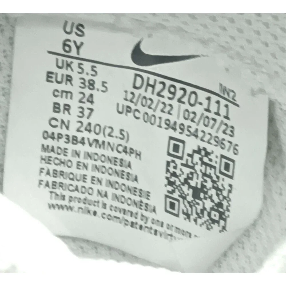 Nike Air Force 1 LE Big Kids Shoes Size 6.5 Y Sneakers  Triple White